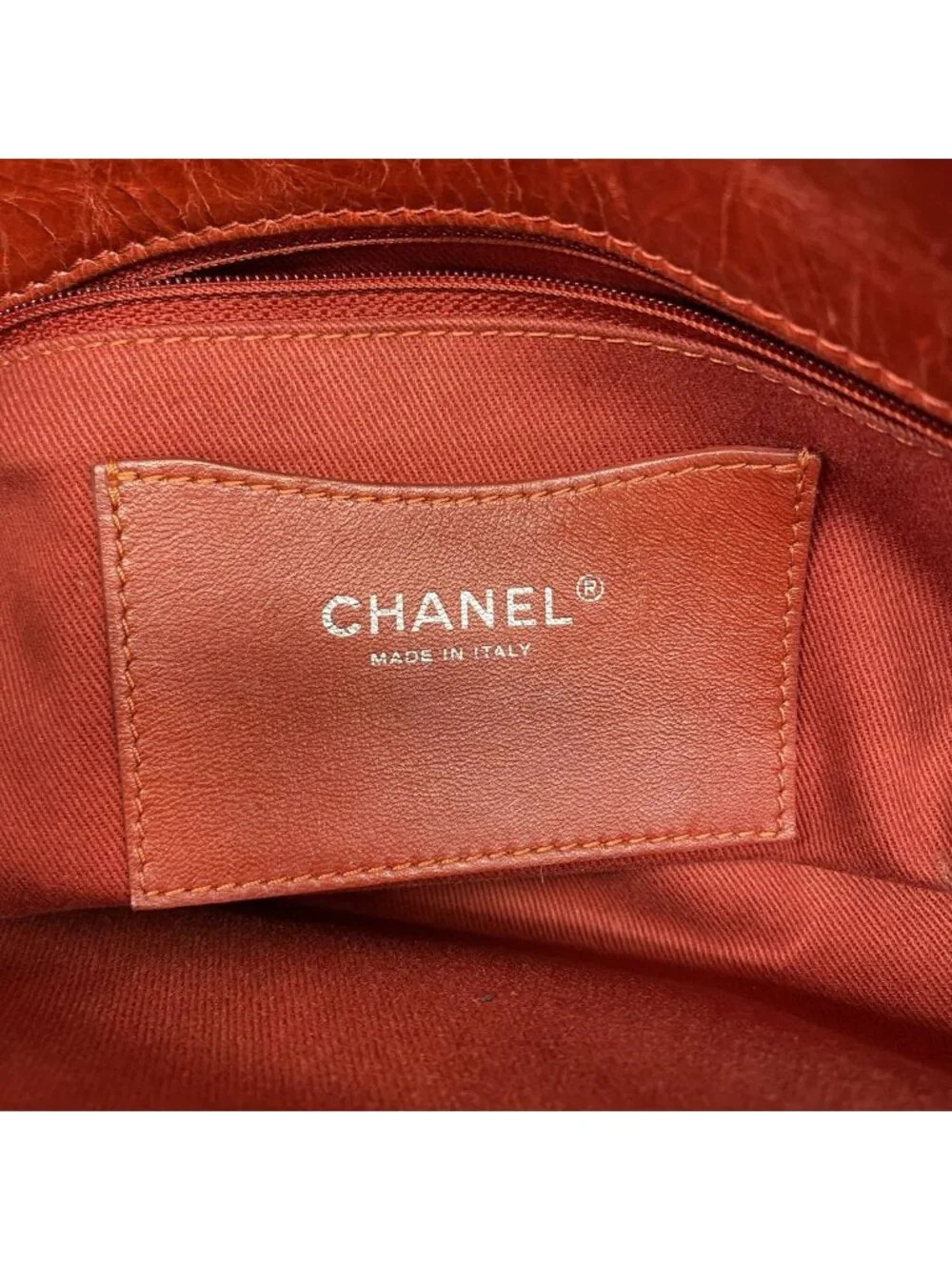 Chanel Shoulder Bag Quilted Leather Red Silver